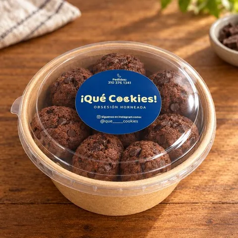 Bites de galleta Doble Chocolate — ¡Qué Cookies! Manizales