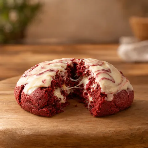 Galleta horneada estilo Nueva York Red Velvet — ¡Qué Cookies! Manizales